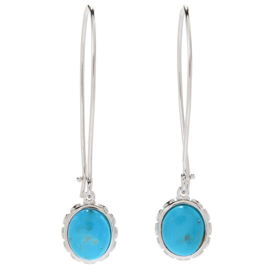 925 Sterling Silver Campitos Turquoise Dangle Earring