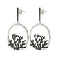 925 Sterling Silver Black Spinel Earring - Pinctore