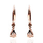 14Kt Gold Morganite,  Diamond Dangle Earring - Pinctore