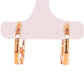 14KT Rose Gold Morganite With Diamond Hoop Earring - Pinctore