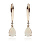 14KT Yellow Gold Ethiopian Opal,  Diamond Earring - Pinctore