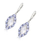 925 Sterling Silver Tanzanite,  Rainbow Moonstone Earring - Pinctore