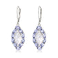 925 Sterling Silver Tanzanite,  Rainbow Moonstone Earring - Pinctore