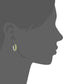 925 Sterling Silver Peridot Hoops Earring - Pinctore
