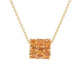 Sterling Silver Citrine Barrel Pendant - Pinctore