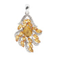 925 Sterling Silver Citrine Pendant - Pinctore