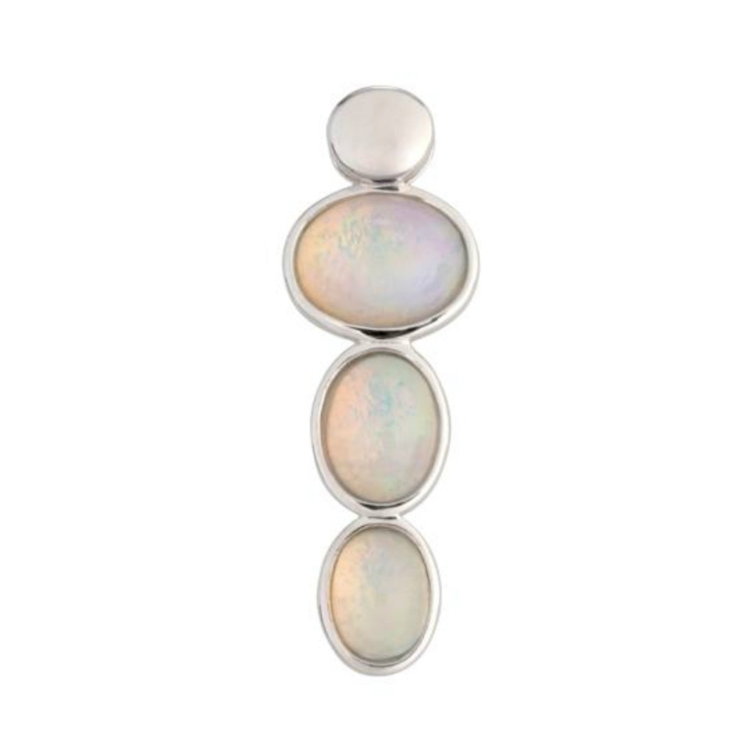 925 Sterling Silver Ethiopian Opal Pendant - Pinctore