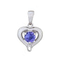 925 Sterling Silver Tanzanite Pendant - Pinctore