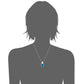 Sterling Silver 925 Neon Blue Opal Pendant - Pinctore