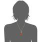 14Kt Gold Fire Opal, Diamond Pendant - Pinctore