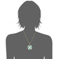 14Kt Yellow Gold Ethiopian Opal With Blue Apatite Pendant - Pinctore