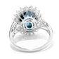 Sterling Silver 5.72Ctw London Blue Topaz Cocktail Ring - Pinctore