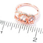 10kt Rose Gold 2.88ctw Morganite 3-Stone Ring - Pink - Pinctore