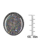 Sterling Silver Mystic Drusy & Black Spinel Ring - Pinctore