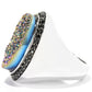 Sterling Silver Mystic Drusy & Black Spinel Ring - Pinctore