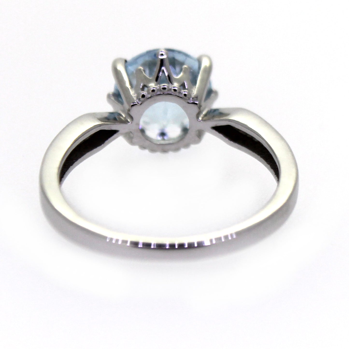 925 Sterling Silver Sky Blue Topaz Solitaire Ring - Pinctore