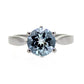 925 Sterling Silver Sky Blue Topaz Solitaire Ring - Pinctore