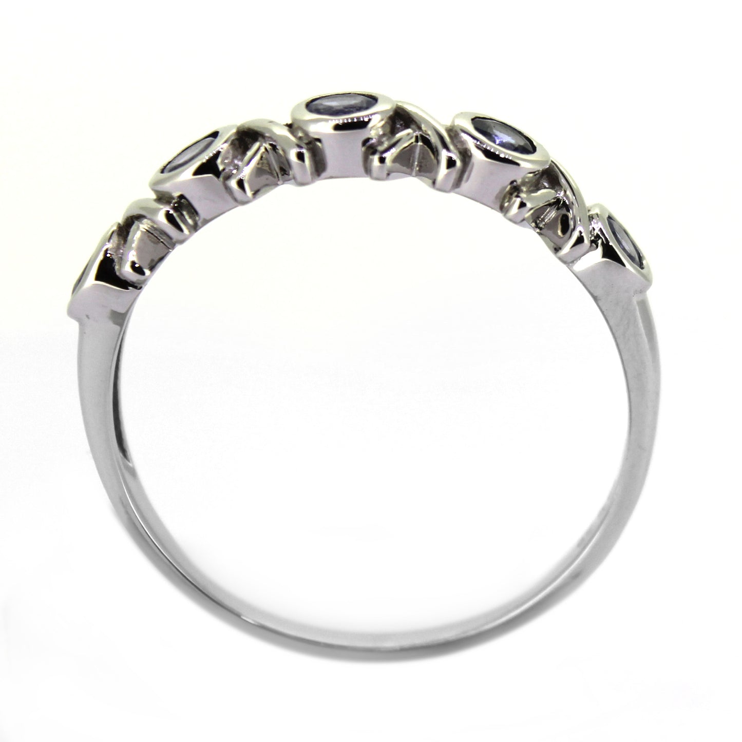 925 Sterling Silver Tanzanite Band Ring - Pinctore