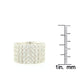 Platinum O/ Silver 6.00Ctw White Natural Zircon Ring - Pinctore