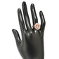 Pinctore 18K Rose Gold Over Silver 3.84ctw Morganite Cocktail Ring - pinctore