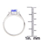 10kt White Gold 2.1ctw Tanzanite & Diamond Ring - Pinctore