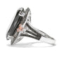 925 Sterling Silver Black Spinel, Pink Tourmaline Ring - Pinctore