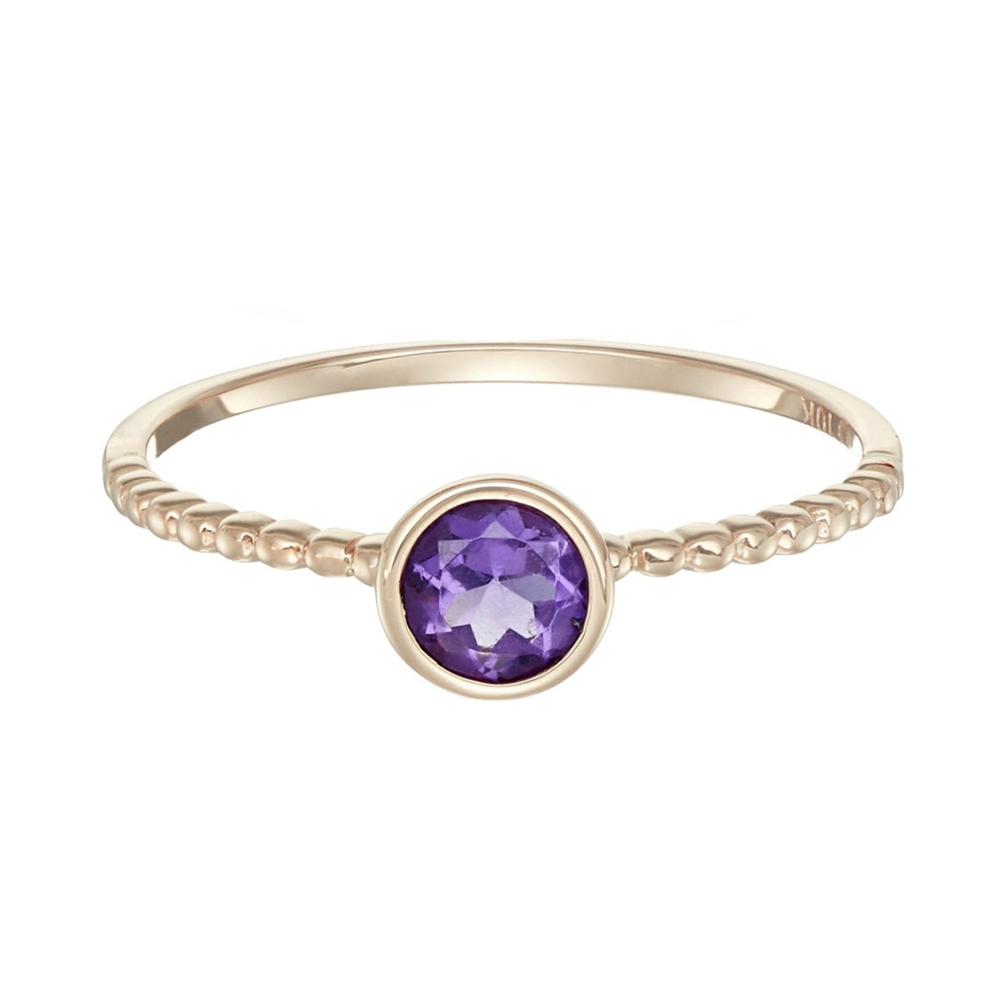 Sterling Silver 925 African Amethyst Ring - Pinctore