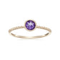 Sterling Silver 925 African Amethyst Ring - Pinctore