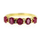 925 Sterling Silver White Natural Zircon, Burmese ruby Ring - Pinctore