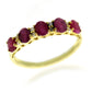 925 Sterling Silver White Natural Zircon, Burmese ruby Ring - Pinctore