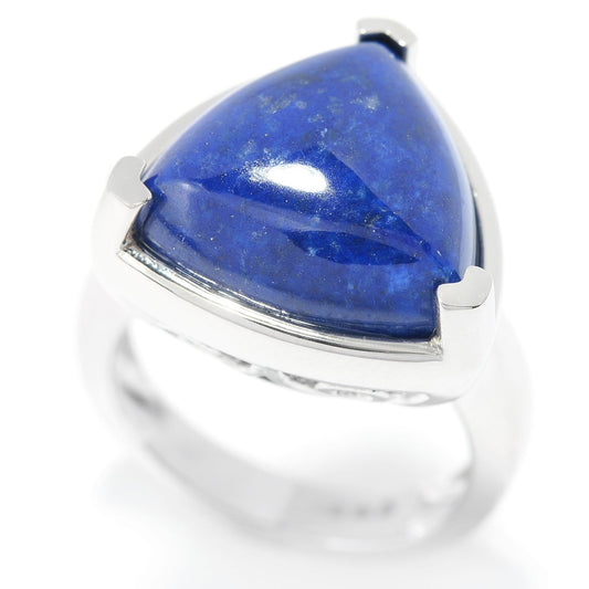 925 Sterling Silver Lapis Lazulli Ring - Pinctore