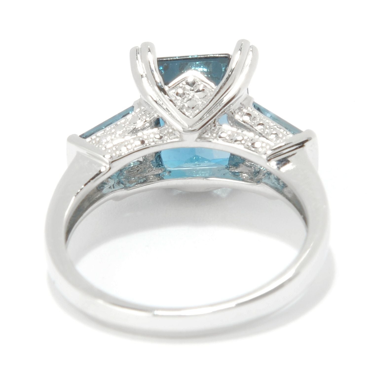 925 Sterling Silver London Blue Topaz Ring - Pinctore