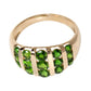 14kt Yellow Gold Chrome Diopside Ring - Pinctore