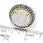 925 Sterling Silver London Blue Topaz, Rainbow Moonstone Ring - Pinctore