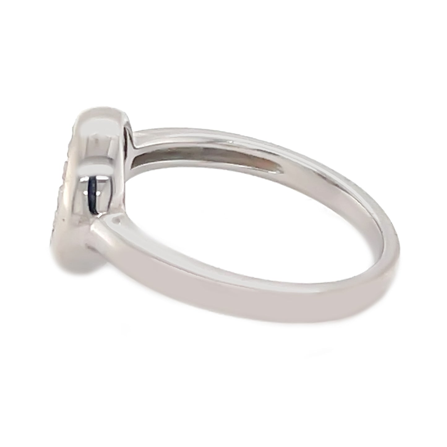 925 Sterling Silver White Natural Zircon Ring - Pinctore
