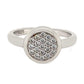 925 Sterling Silver White Natural Zircon Ring - Pinctore