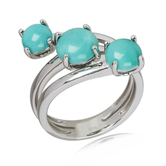 925 Sterling Silver Campitos Turquoise Ring - Pinctore