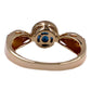 14kt Yellow Gold London Blue Topaz With Diamond Ring - Pinctore