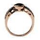14kt Yellow Gold London Blue Topaz With Diamond Ring - Pinctore