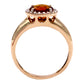 14kt Yellow Gold Madeira Citrine With Diamond Ring - Pinctore