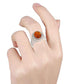925 Sterling Silver Baltic Amber Ring - Pinctore