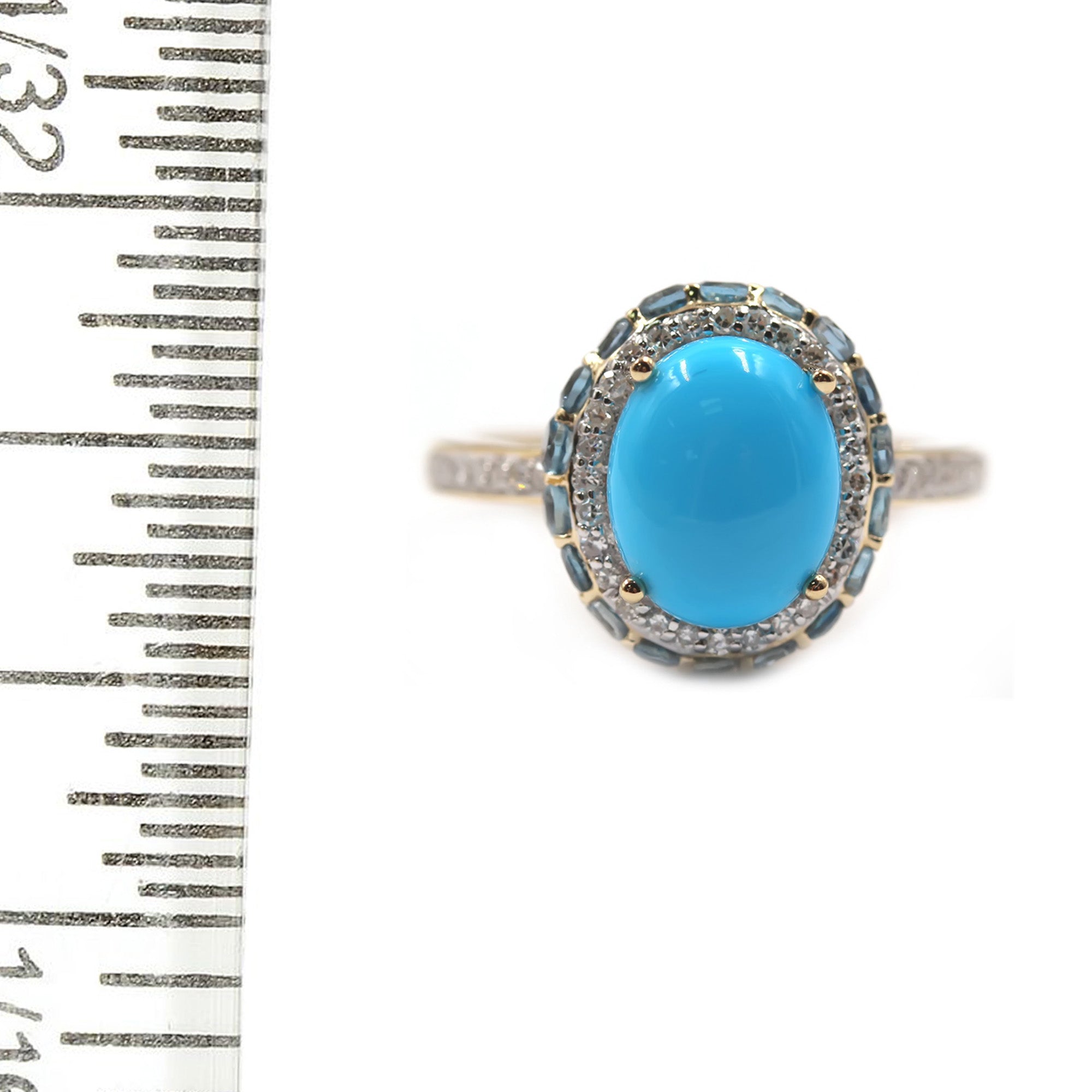 Beautiful 14kt buy blue topaz ring