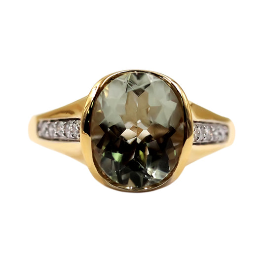 14kt Yellow Gold Yellow Beryl Ring - Pinctore