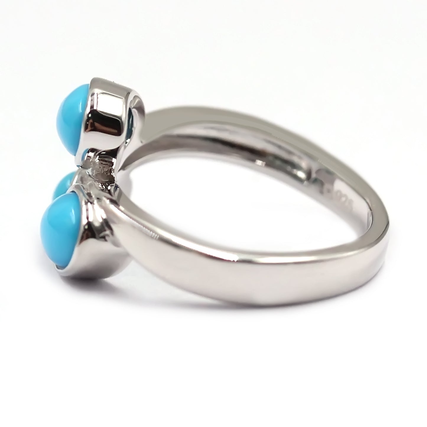 925 Sterling Silver Sleeping Beauty Turquoise Ring - Pinctore