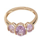 14kt Yellow Gold Kunzite 3 Stone Ring - Pinctore