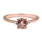 14kt Rose Gold Morganite With Diamond Ring - Pinctore