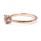 14kt Rose Gold Morganite With Diamond Ring - Pinctore