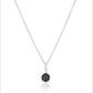 Pinctore Sterling Silver Black Spinel Petite Pendant Necklace, 18"